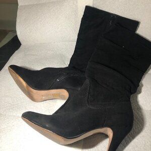 Women's Black Felt Boots